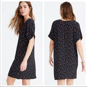 Madewell Button-Front Easy Dress in Prairie Posies